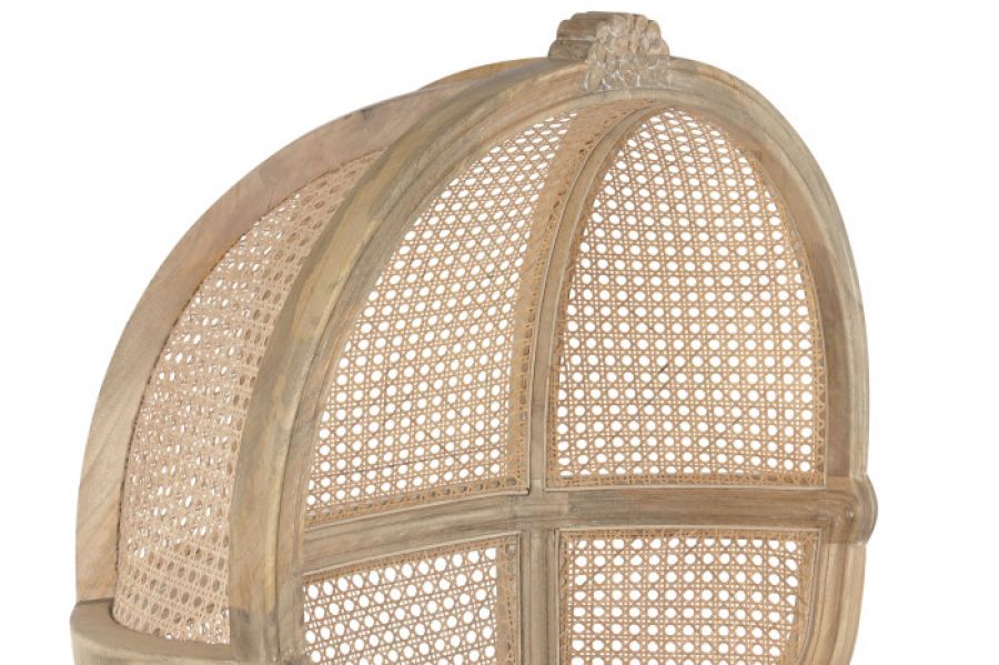 Fotel drewniany Roof Stylized z plecionką wiedeńską  - Item International