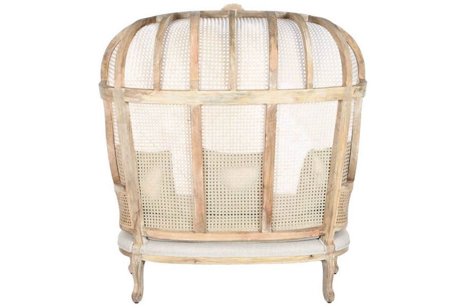 Fotel drewniany sofa Roof Stylized natur z plecionką wiedeńską  - Item International
