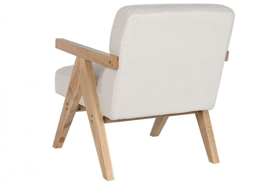 Fotel Icon Boucle z podłokietnikami biały - Item International
