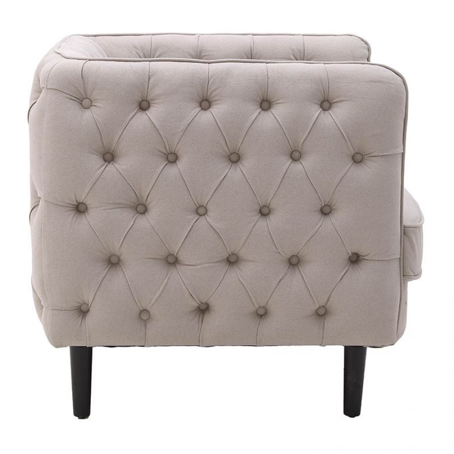 Fotel Karl w typie Chesterfield elegancki - Inart