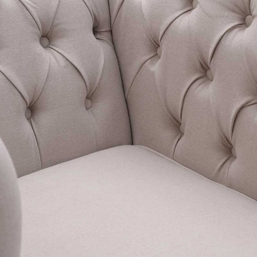 Fotel Karl w typie Chesterfield elegancki - Inart