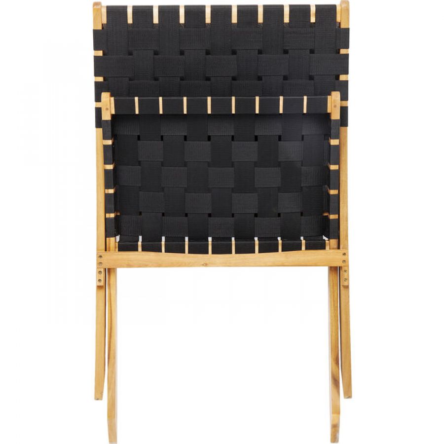 Fotel krzesło składane Ipanema czarne - Kare Design