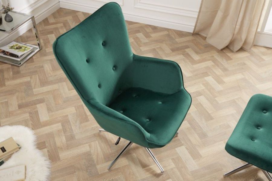 Fotel Lounger regulowany zielony