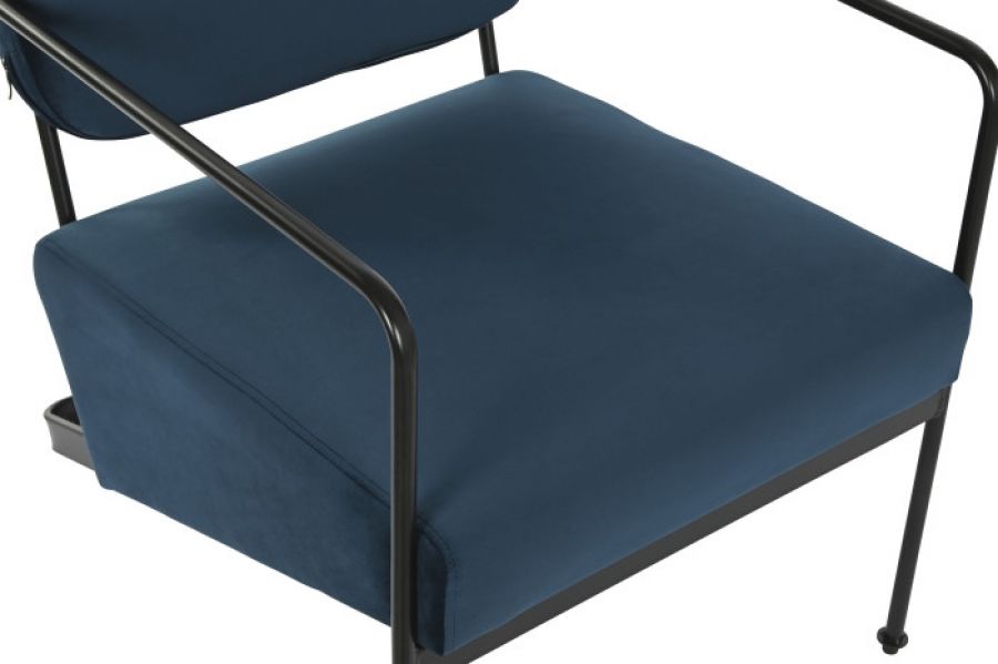 Fotel Metrik velvet blue  - Item International