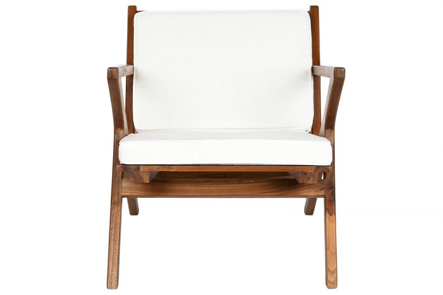Fotel Modern Classic drewniany tapicerowany - Item International