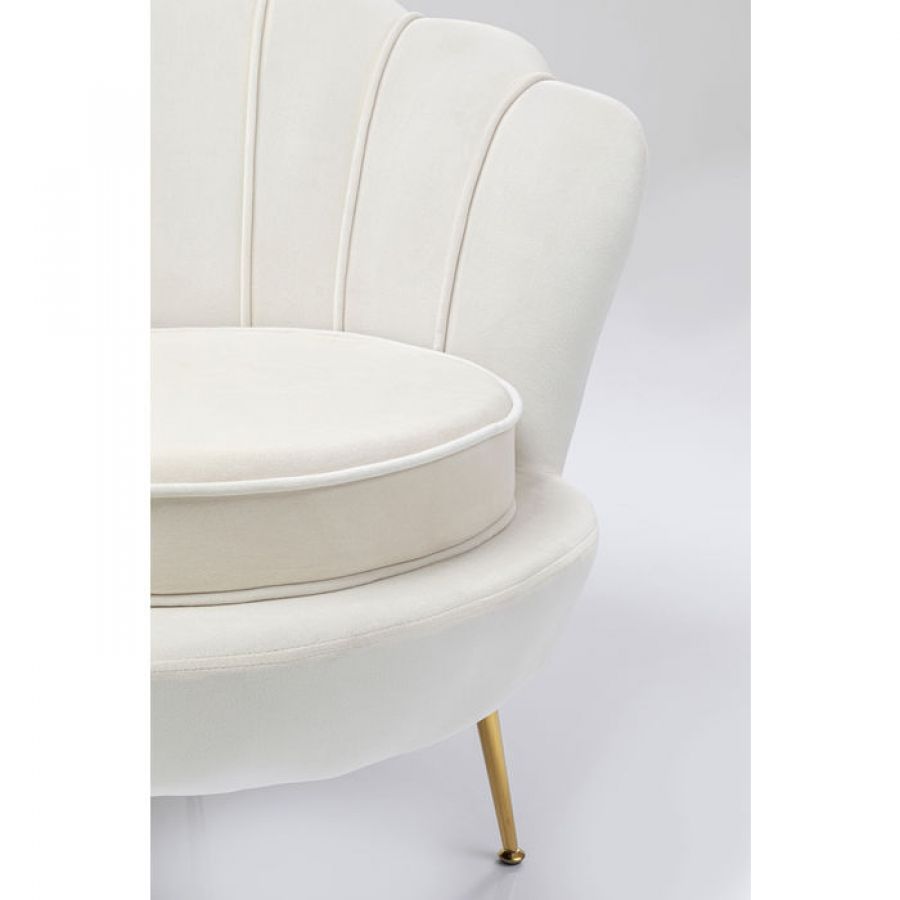 Fotel Muszla Arm Chair Water Lily beżowy - Kare Design