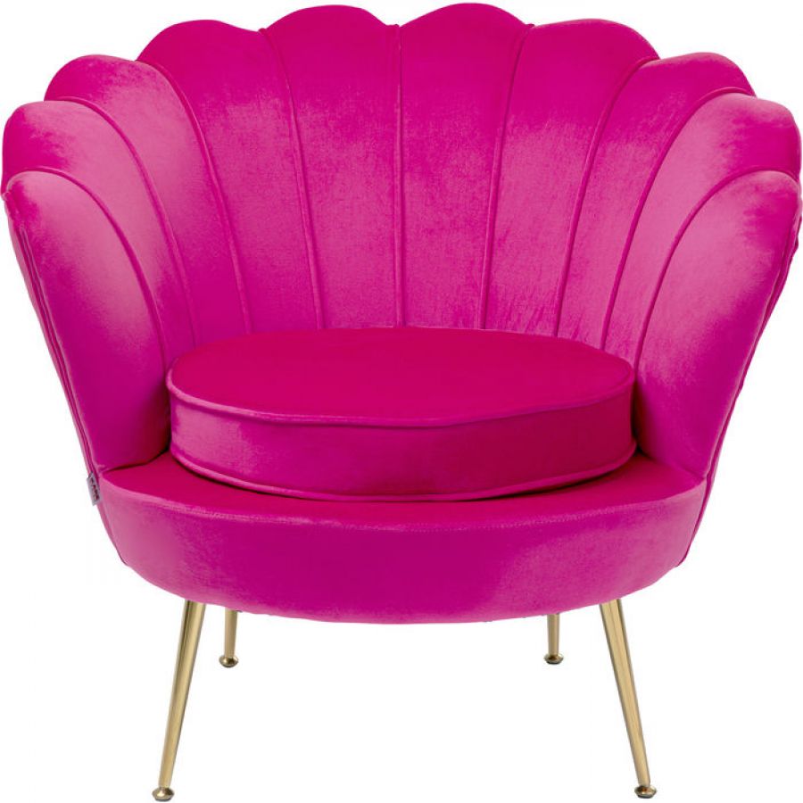 Fotel Muszla Arm Chair Water Lily pink - Kare Design