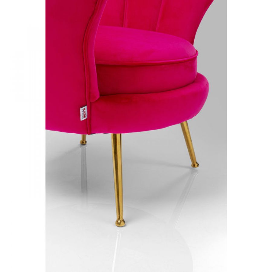 Fotel Muszla Arm Chair Water Lily pink - Kare Design