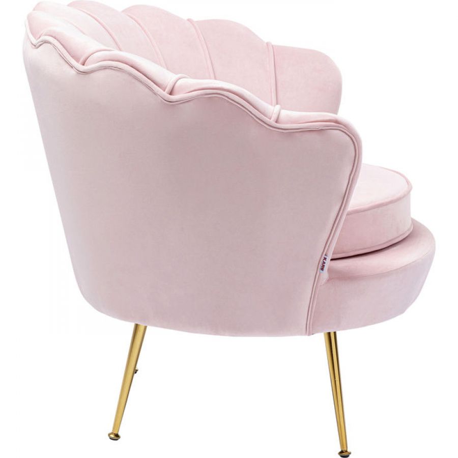 Fotel Muszla Arm Chair Water Lily różowy - Kare Design