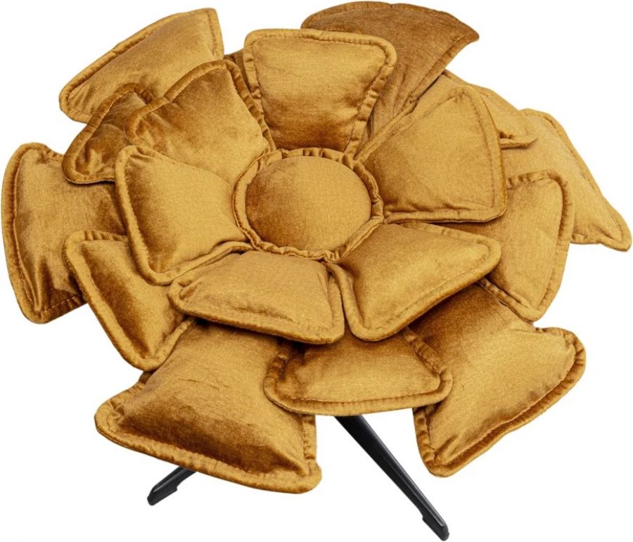 Fotel obrotowy Blossom z podnóżkiem - Kare Design