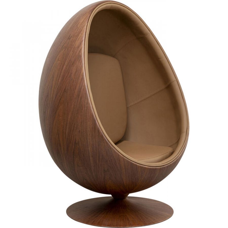 Fotel obrotowy Eye Ball Walnut  - Kare Design