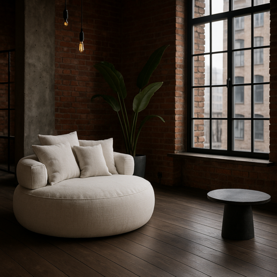 Fotel okrągły Halo Chair biały - Item International