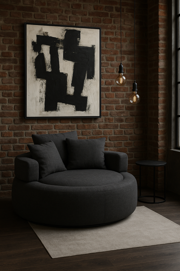 Fotel okrągły Halo Chair czarny - Item International