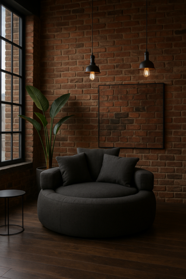 Fotel okrągły Halo Chair czarny - Item International