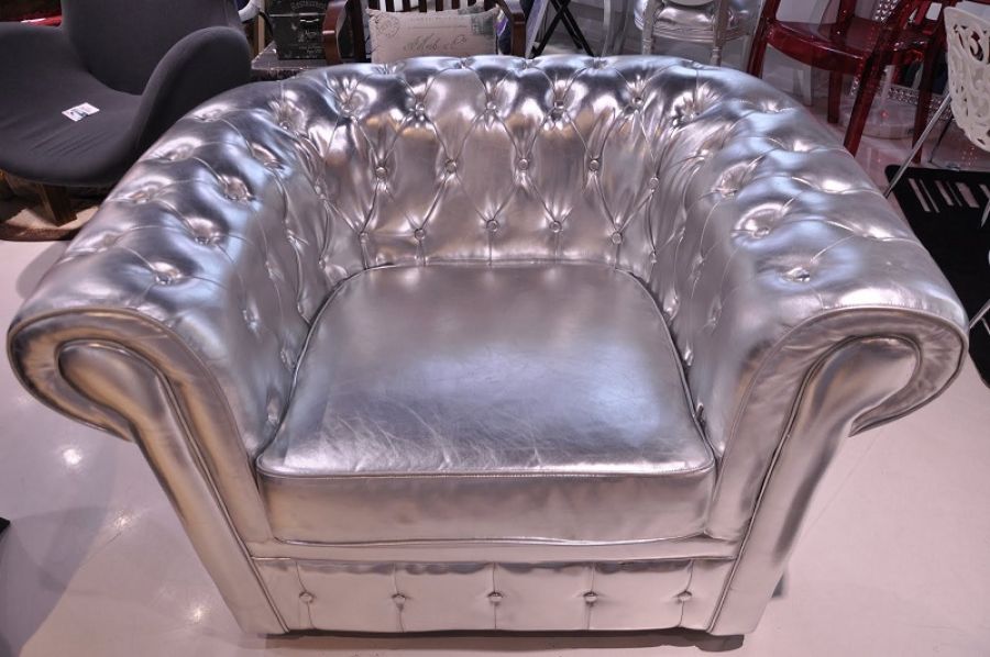 kat.II Fotel Oxford Deluxe srebrny 