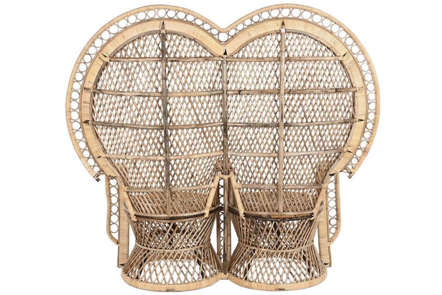 Fotel Peacock Paw Boho natur podwójny - Item International