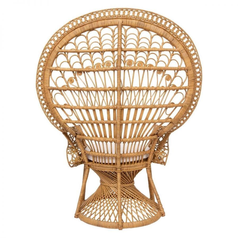 Fotel Peacock Paw Boho naturalny - Atmosphera