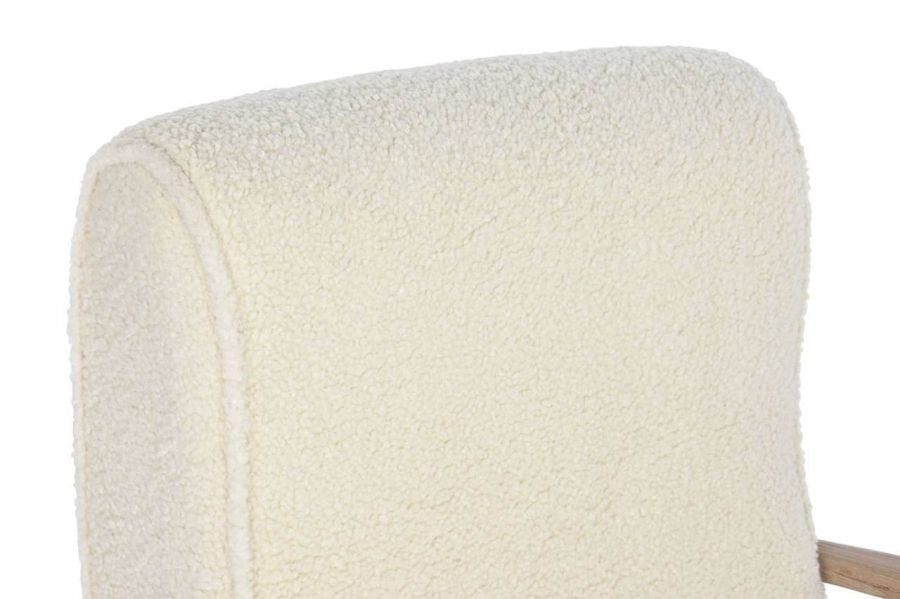 Fotel retro Hevea boucle z podłokietnikami  - Item International