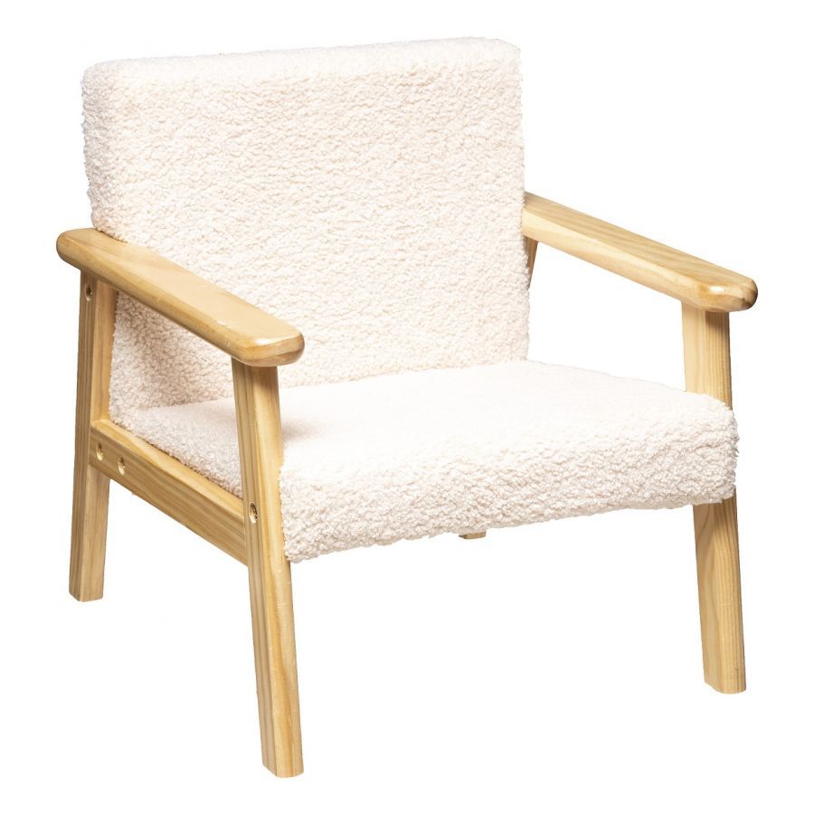 Fotel Retro teddy curl dla dzieci - Atmosphera