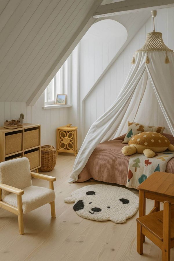 Fotel Retro teddy curl dla dzieci - Atmosphera