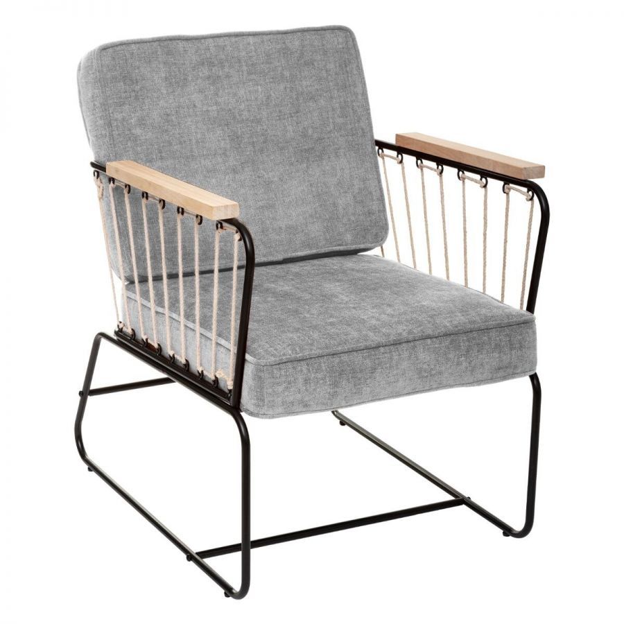 Fotel Retro wire szary