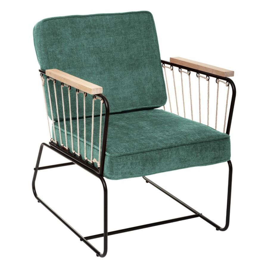 Fotel Retro wire zielony