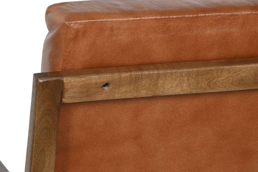 Fotel skórzany Icon z podłokietnikami brązowy - Item International