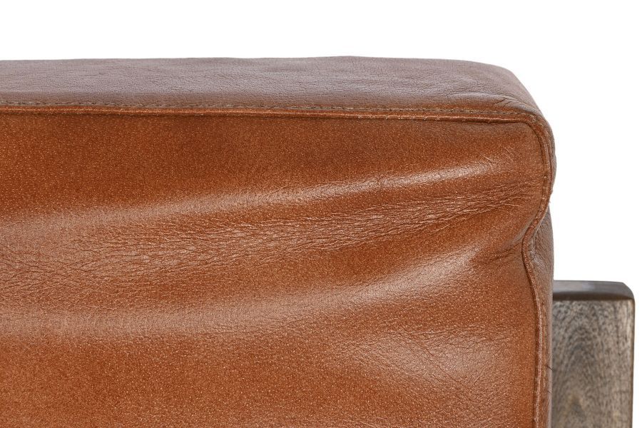 Fotel skórzany Icon z podłokietnikami brązowy - Item International