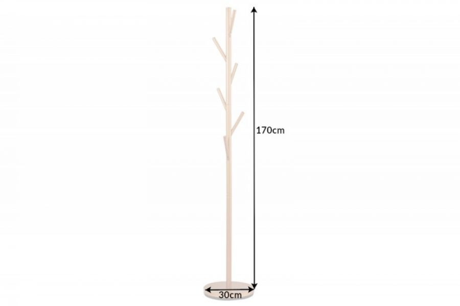 Garderoba Wieszak Tree złoty - Invicta Interior