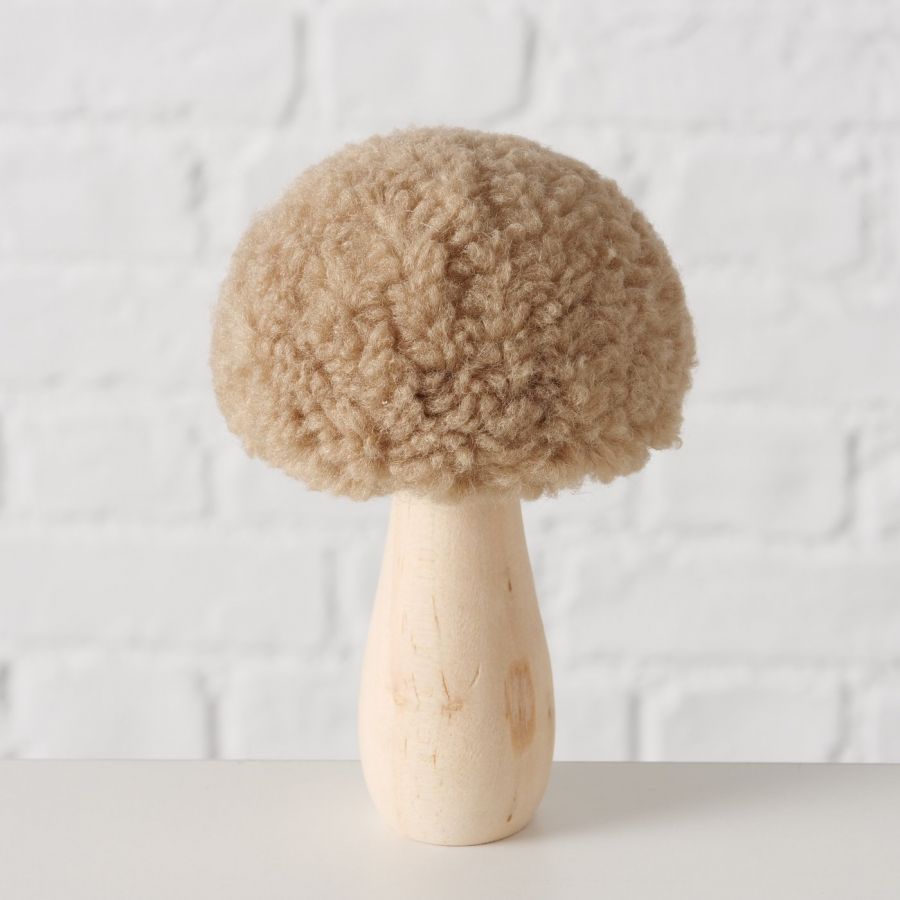 Grzybek Boucle drewniany - Boltze