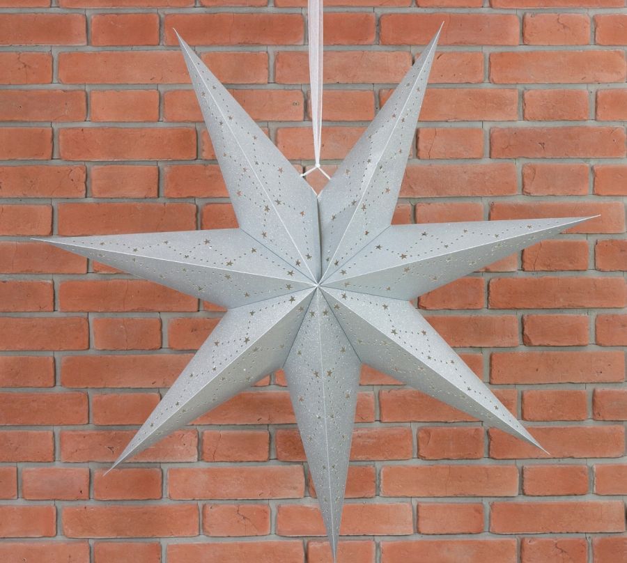 Gwiazda dekoracyjna szara 100cm