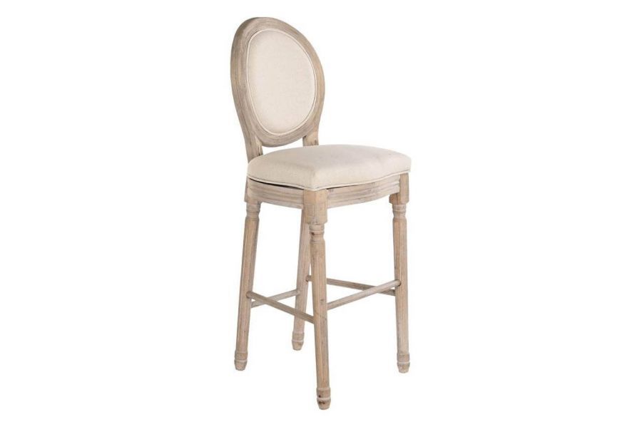 Hoker krzesło barowe Louis Blanche beżowy
