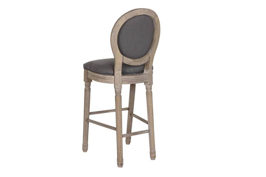 Hoker krzesło barowe Louis Blanche dark grey  - Item International