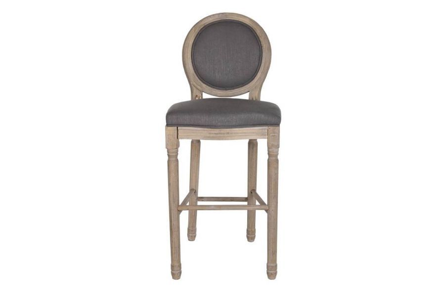 Hoker krzesło barowe Louis Blanche dark grey 