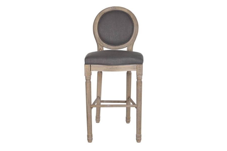 Hoker krzesło barowe Louis Blanche dark grey  - Item International