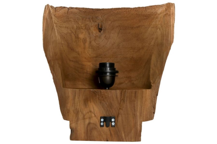 Kinkiet drewniany z drewna teak - Item International