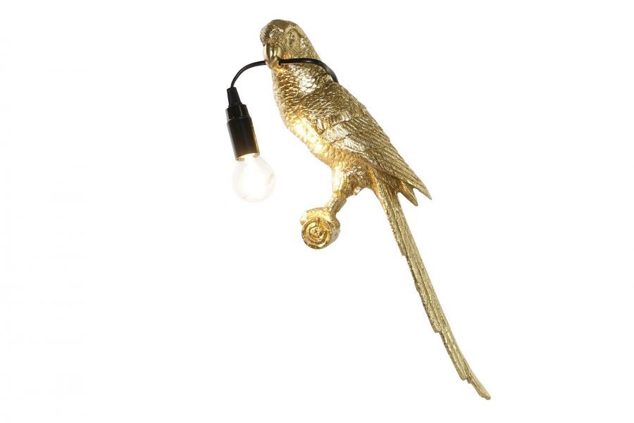 Kinkiet lampa Papuga złoty