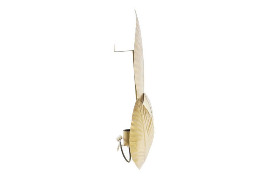 Kinkiet lampa ścienna Liście 58 cm złoty - Item International