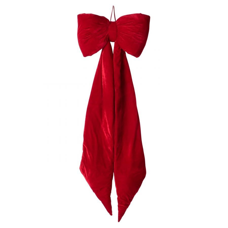 Kokarda 3D czerwona aksamitna 162 cm