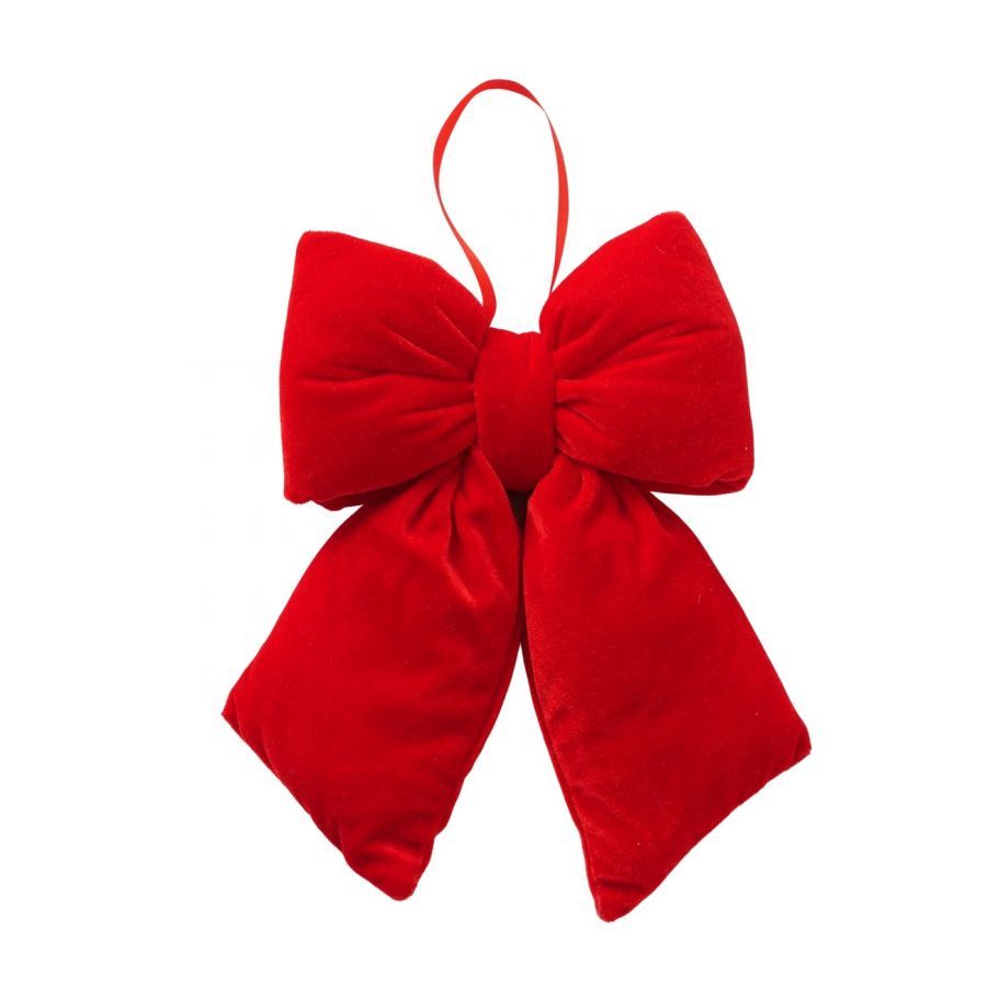 Kokarda 3D czerwona aksamitna 30 cm