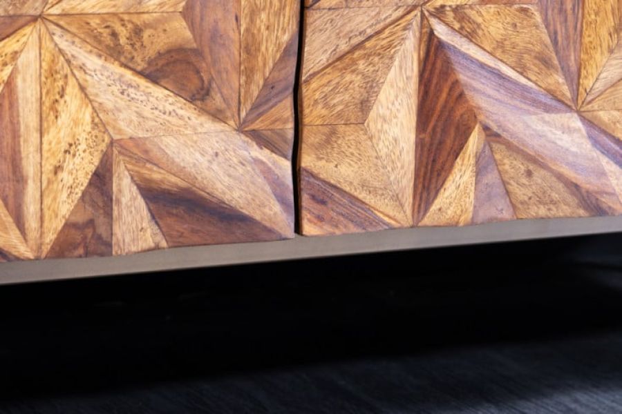 Komoda Alpine Stone Finish 90 cm drewno sheesham - Invicta Interior