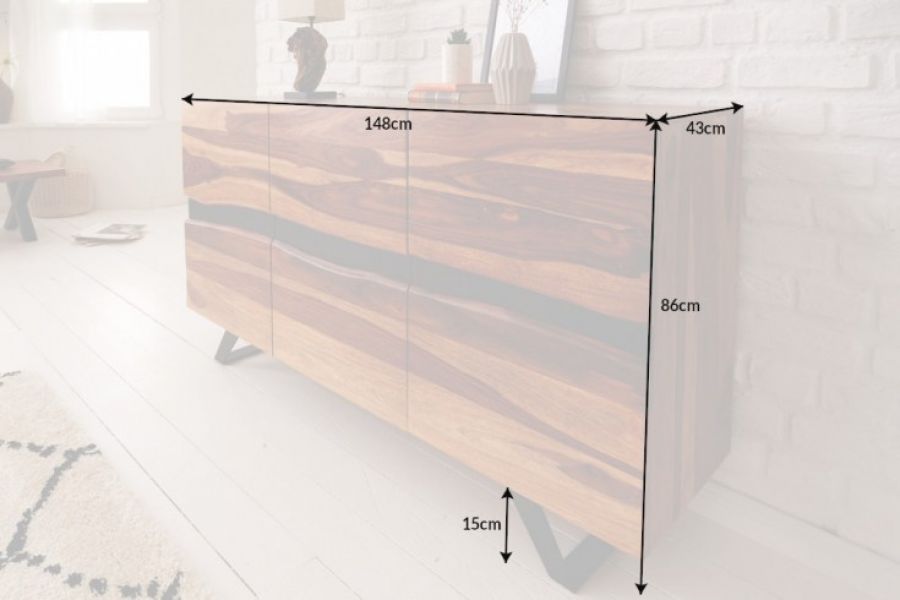 Komoda Amazonas 150cm drewno sheesham - Invicta Interior