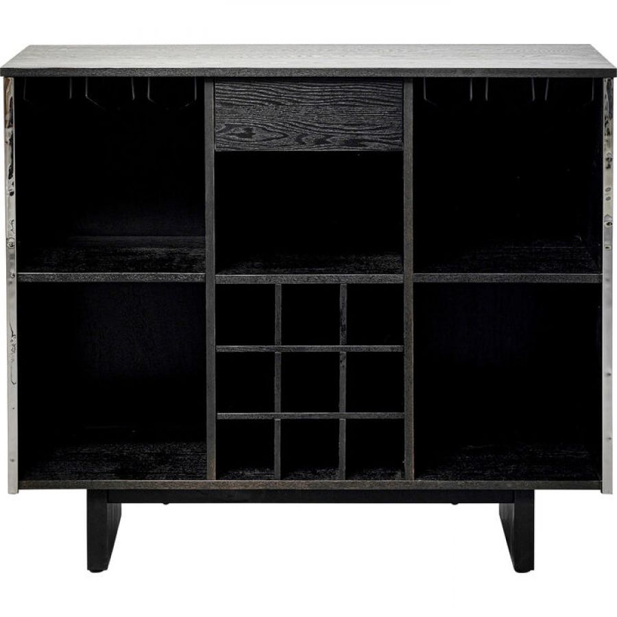 Komoda barek Caldera srebrna chrom 120x105 cm - Kare Design