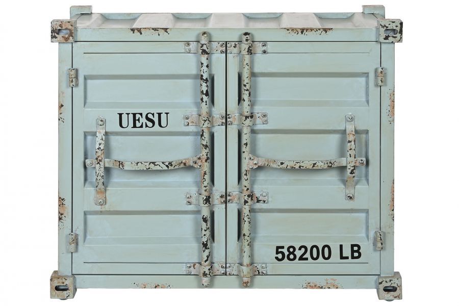 Komoda barek na wino Container niebieska 77 cm  - Item International