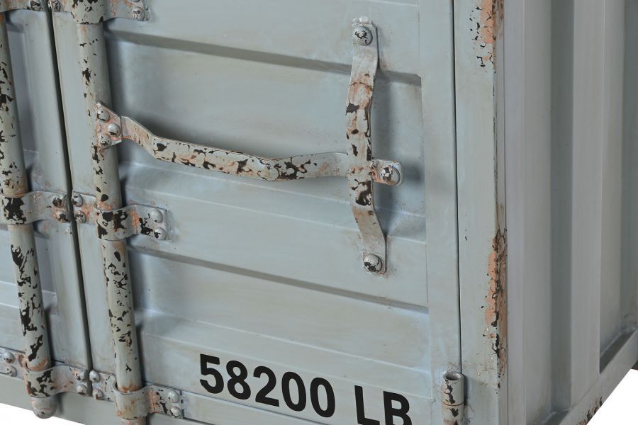 Komoda barek na wino Container niebieska 77 cm  - Item International