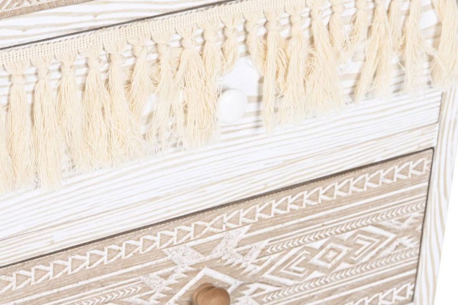 Komoda boho Cepelia z frędzlami słupek - Item International