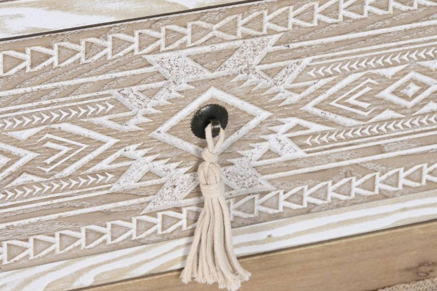 Komoda boho Cepelia z frędzlami szafka nocna - Item International