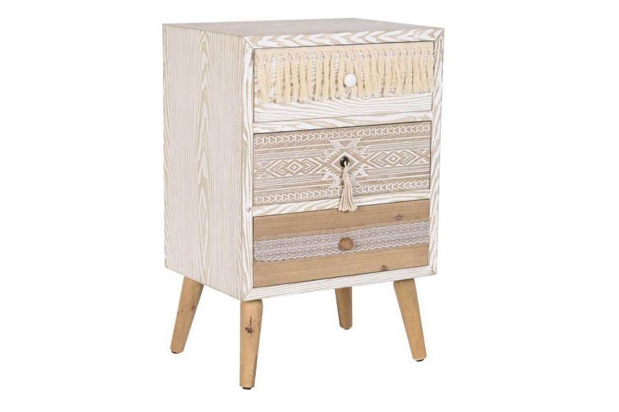 Komoda boho Cepelia z frędzlami szafka nocna - Item International