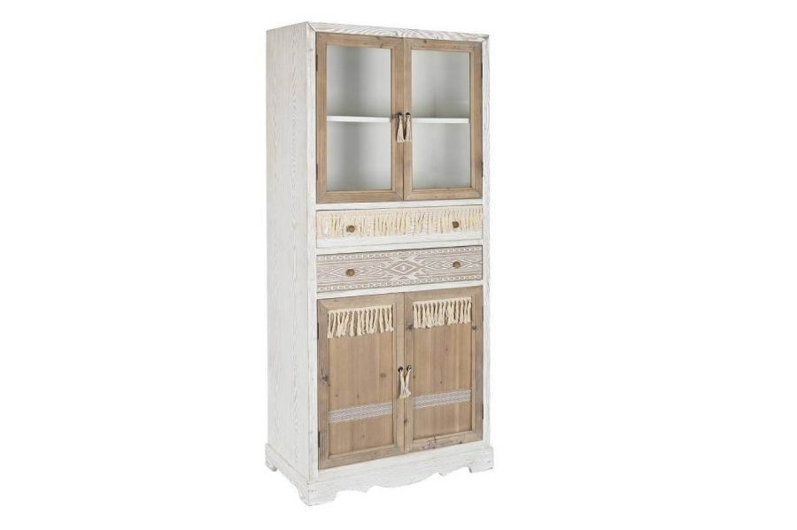 Komoda boho Cepelia z frędzlami witryna  - Item International