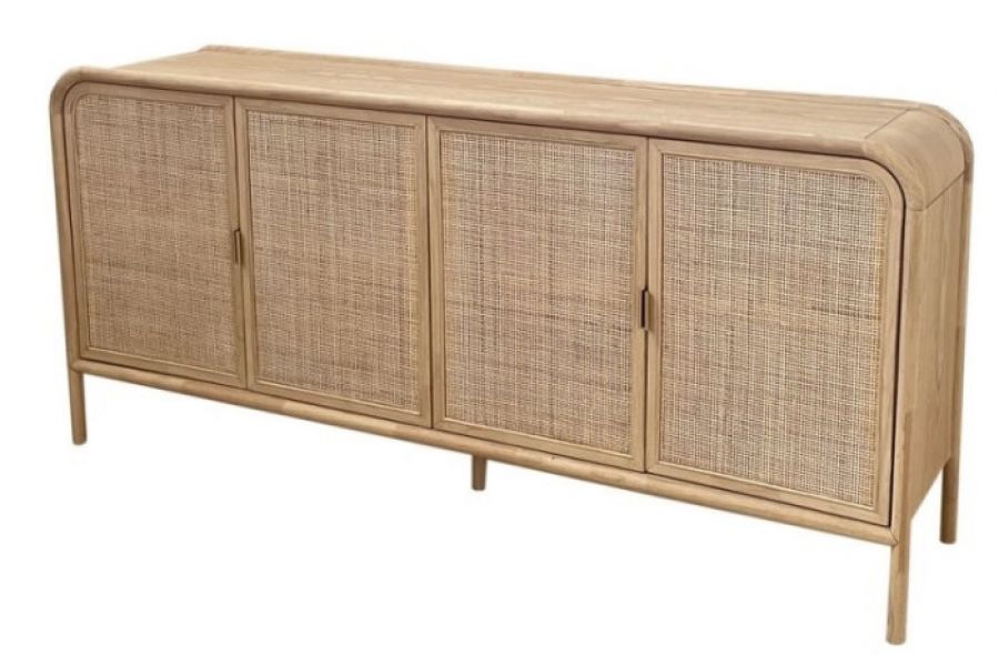 Komoda Boho Luxury z rattanu i drewna 180 cm - Item International
